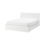 Malm High bed frame/4 storage boxes