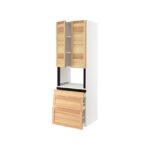 Hi cb f micro w 3 drawers/2 doors, white/Torhamn ash30x24x90